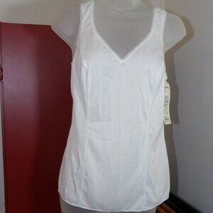 VINTAGE SLIP TOP CAMISOLE LINGERIE CAMI TOP by LORRAINE SIZE 36 NWT